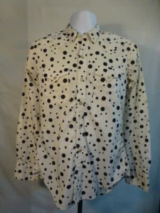 Camicia da cowboy Tru-West Rockmount da uomo a maniche lunghe a scatto perla con pois!! - Foto 1 di 12