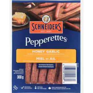 SCHNEIDERS PEPPERETTES SAUSAGE HONEY GARLIC STICKS 2x300g FREE SHIPPING - Picture 1 of 1