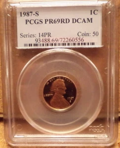 1987-S Lincoln Memorial PCGS PR69RD DCAM - Picture 1 of 4
