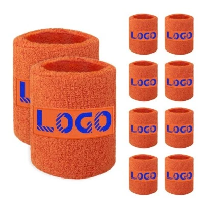 10 шт. Заказные Повязки на Браслеты, Глаженная Нашивка с Логотипом Обруч для Тенниса - Изображение 1 из 4