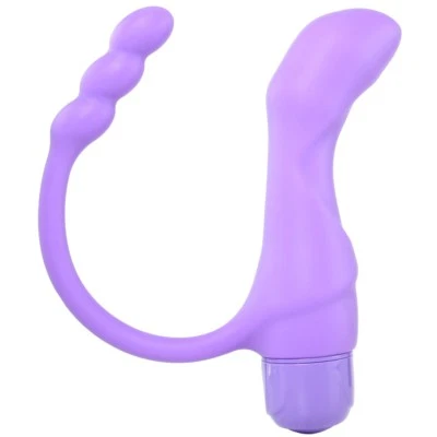 Vibrador de silicona Nasstoys Sex Double Agent, 7,5 pulgadas, púrpura Foto 1 de 4