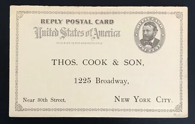 SE16 UNITED STATES Preprinted reply postal card one cent - Image 1 of 2