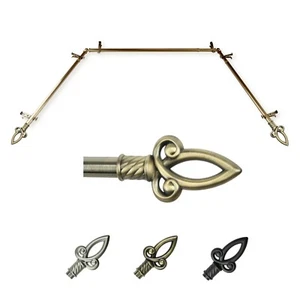 Scepter 13/16" Bay Window Curtain Rod 20"- 36", 38"- 72", choose from 3 colors - Picture 1 of 4