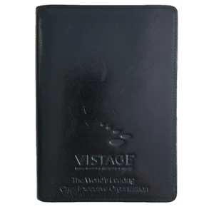 Scully Leather Ruled Journal Notebook Black Never Unused COVER HAS FEW SCRATHES - Picture 1 of 8