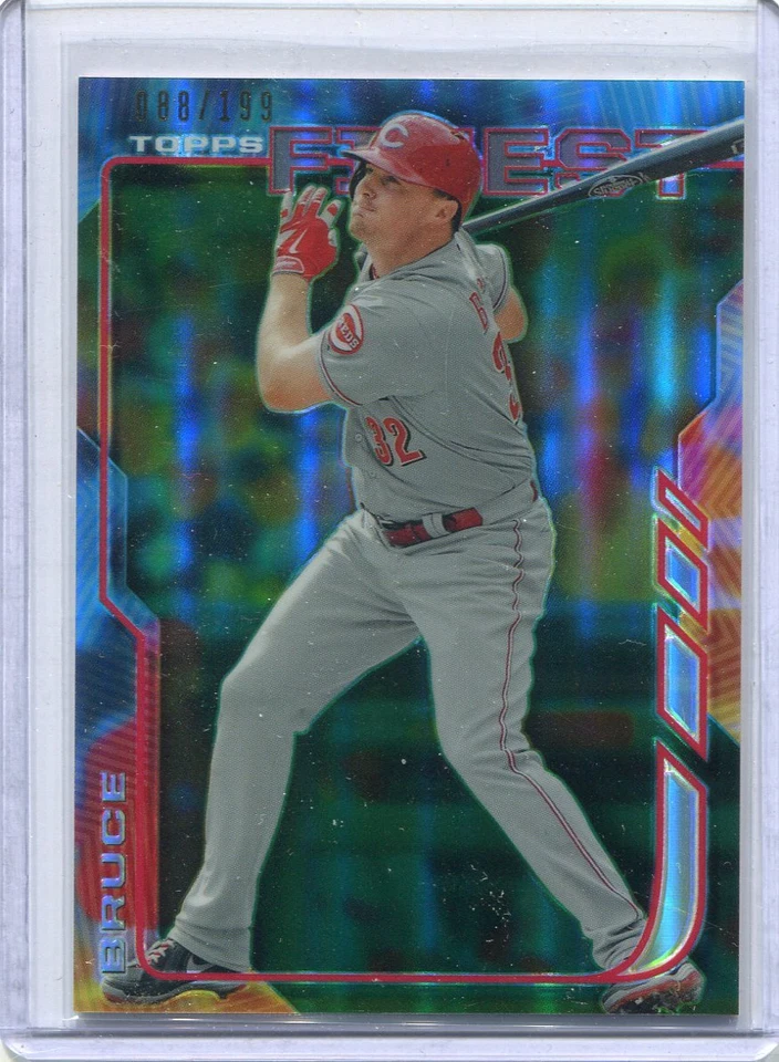 2014 Topps Finest Baseball Card  REFRACTOR Jay Bruce Cincinnati Reds MINT # 8 - Image 1 of 1