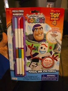 Crayola Toy Story 4 Coloring Book With 6 Mess Free Markers 2022 New - Picture 1 of 4