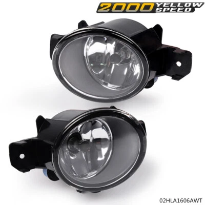 Fog Lights Fit For NISSAN Altima Sentra Maxima Rogue Infiniti QX60 Pair Clear  - Image 1 of 4