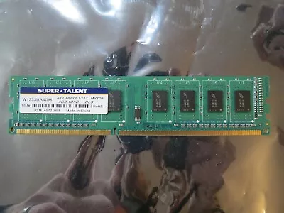 SUPER TALENT Micron 4GB 4G/512X8 CL9 1333MHz PC3-10600 DDR3 Desktop Memory RAM - Image 1 of 3