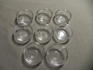 (8) Arcoroc France Clear Glass Small Mini Stacking Condiment Bowls - Picture 1 of 4