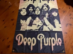 deep purple. 70 s `rock Richie Blackmore Wall hanging man cave sign flag banner - Picture 1 of 10