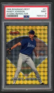 RANDY JOHNSON 1996 BOWMAN'S BEST BASEBALL #21 "ATOMIC REFRACTOR" CARD PSA 9 - Bild 1 von 2