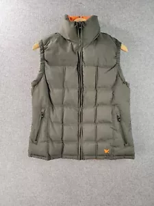 Wet Seal Puffer Vest Women's Large Green Full Zip Jacket - Picture 1 of 13