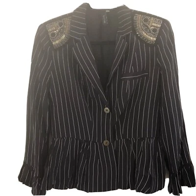 Anthropologie brand￼ SINE silk jacket NWOT Beautiful!￼ - Image 1 of 4