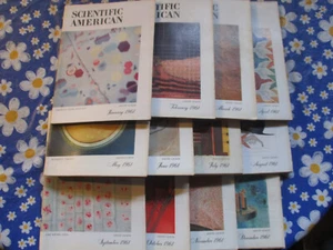 Scientific American Magazine Ganzjahresset Ausgaben 1961 (SEHR GUTER ZUSTAND) - Bild 1 von 15