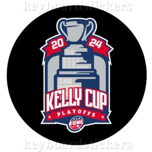 2024 ECHL Kelly Cup Playoffs Logo Event Souvenir Hockey Puck - NEU - Bild 1 von 2