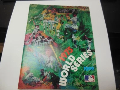 1975 MLB BASEBALL WORLD SERIES PROGRAM CINCINNATI REDS VS BOSTON RED SOX RARE - Image 1 of 4