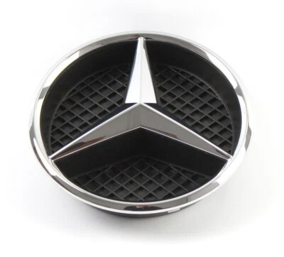 Grill Star Emblem Silver Logo For Mercedes-Benz 2012-2018 W205 W212 W176 18.5cm - Image 1 of 4