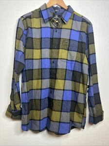 Volcom Caden Men’s Modern Fit Flannel Plaid Button Up L/S Shirt Sz Large NWT - Picture 1 of 5
