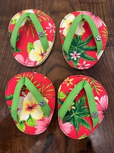 Set of 4 Drinkwear Flip Flop Coasters Attach to the Foot of a Wine Glass - Picture 1 of 2