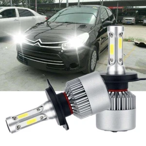 2PC LED Bulbs Headlight H4 HB2 Combo KIT High Low Beam 100W for Citroen C2 - Picture 1 of 10