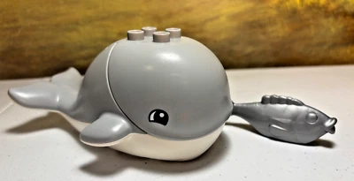 Lego Duplo Gray Ocean Whale Fish Minifigure Mini Figure Lot - Image 1 of 4