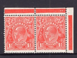 AUSTRALIA PREDECIMAL KGV S/MULT W/M PERF 14 PLATE 2 PAIR VERY FINE MNH......2/1 - Picture 1 of 2