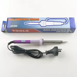 Solder SOLDERING IRON 60W Chisel Tip 240V Plug with LED indicator AU seller AU - Foto 1 di 4