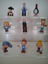 Wallace & Gromit & Tetley Tea figures bundle 1989-95. 9x Cake Toppers Vintage 