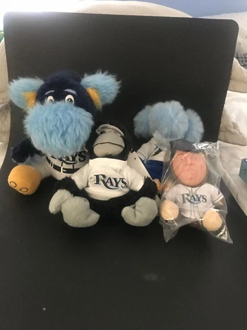 MLB BASEBALL TAMPS BAY RAYS PLUSH LOT MASCOTS "  4 PIECES Cover