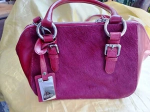 Claudia Firenze Red Purse Made in Italy Genuine Leather - Picture 1 of 5