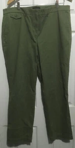 Talbots Pants Women's  16 Green - Picture 1 of 3