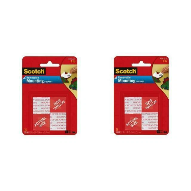 3M 108 Double-Sided Mounting Tape - Pack of 2