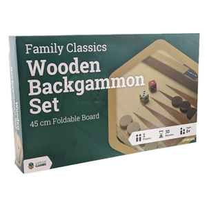 Wooden Folding Backgammon Case 45cm