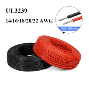 Copper Wire 22AWG-14AWG Silicone UL3239 Insulated 6KV Flexible Electronic Cable - Picture 1 of 16