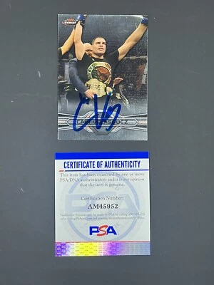 Cain Velasquez Signed 2013 Topps Finest IP Auto PSA/DNA MMA UFC - Image 1 of 2