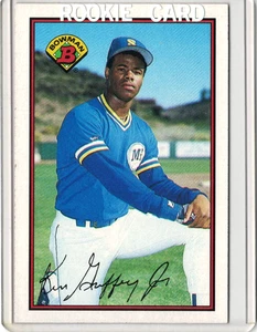 1989 Bowman - Ken Griffey Jr #220 (RC) Mariners Rookie Card - Picture 1 of 2