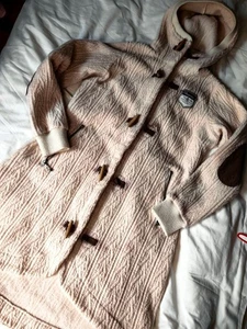 BERGANS OF NORWAY 1928 Bergfrue Lady Mantel Damen L Wollmischung Kapuze Reißverschluss Knöpfe - Bild 1 von 20