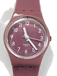 Eine hübsche Swatch Uhr 2011 LR122C MISS CASSIS UNGETRAGEN New Batt voll funktionsfähig - Bild 1 von 6