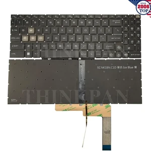 New US Blue Backlit Keyboard for MSI Bravo 15 B7ED C7VE C7UCX/17 C7VE D7VE C7UDX - Picture 1 of 9
