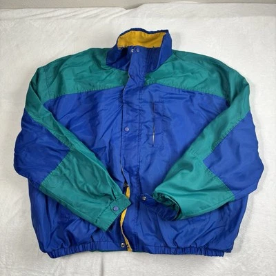 Chaqueta para hombre Members Only Practical Navigator Marine Works azul cremallera completa 2XL Foto 1 de 4