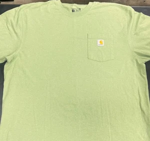 Carhartt Loose Fit Heavyweight Short-Sleeve Unisex Pocket TShirt Green XL - Picture 1 of 5