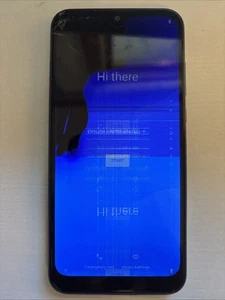 Motorola Moto E Blue For Parts Not Working As Is Broken Screen - Zdjęcie 1 z 2