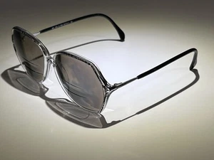 Vintage Silhouette Eyeglass Frames SPX 1849 10 Black White Floral Grass Pattern - Picture 1 of 19