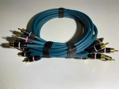 (5) Pair  Straight Wires Harmony II Interconnect 2FT - Image 1 of 4