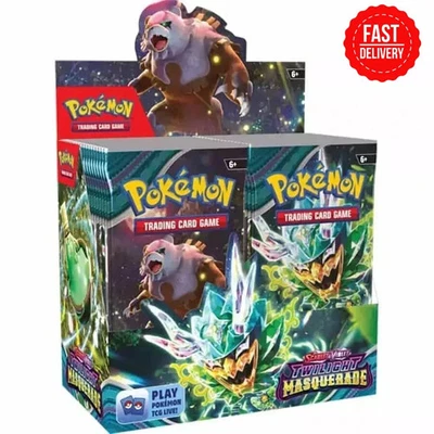 Pokémon TCG Scarlet & Violet Twilight Masquerade Booster Box 100% Authentic - Image 1 of 2
