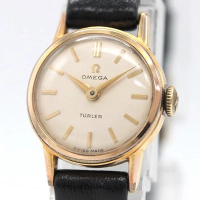 [Exc+5] OMEGA TURLER Double Name 511.0371 Gold Dial MT Women's From JAPAN Z058 - image 1 of 4