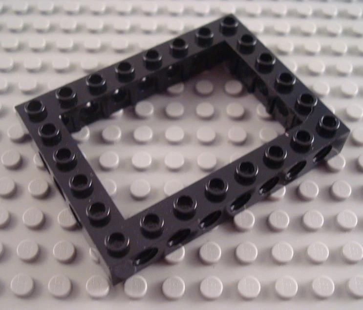 LEGO Black 6x8 Cut Out Technic Brick - Image 1 of 1