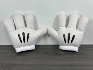 Disney Parques Blanco Mickey Mouse Guantes Felpa Manos Disfraz Adulto Oficial - Imagen 1 de 24