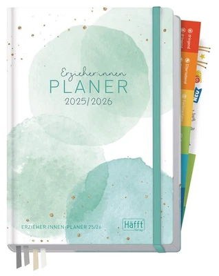 HÄFFT-VERLAG GMBH Erzieher:innen-Planer A5+ 'Watercolor Dots' 2025/2026