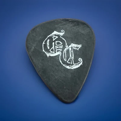 Good Charlotte /Used On Stage Guitar Pic-Chalice on back/ Black and White - Image 1 of 2